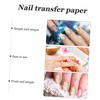 NOLITOY 6Pcs Marble Pattern Nail Transfer Stickers DIY Manicure Supplies