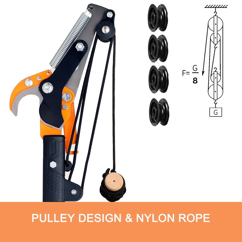 GARCARE 2 in 1 Pole Saw for Tree trimming &
