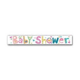 Baby Shower Party Banners Holographic 2.5 m Simon Elvin