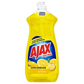 Ajax Dishwashing Liquid Dish Soap Yellow Lemon, 28 Fl Oz