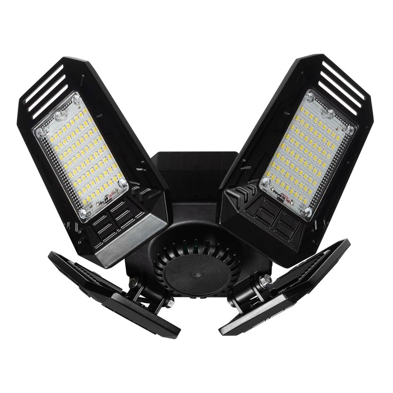 MaxLite LED Garage Light with Cord, 54W 120V, 5000K, Black