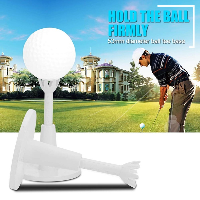 Adjustable Height Golf Tees Durable White Golf Tees Training Sports
