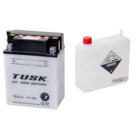 Tusk Tec-Core Battery with Acid TB12CA For YAMAHA WARRIOR 350 1987-2004