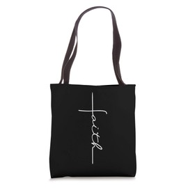 Faith Cross Christian for Men Women Kids Tote Bag