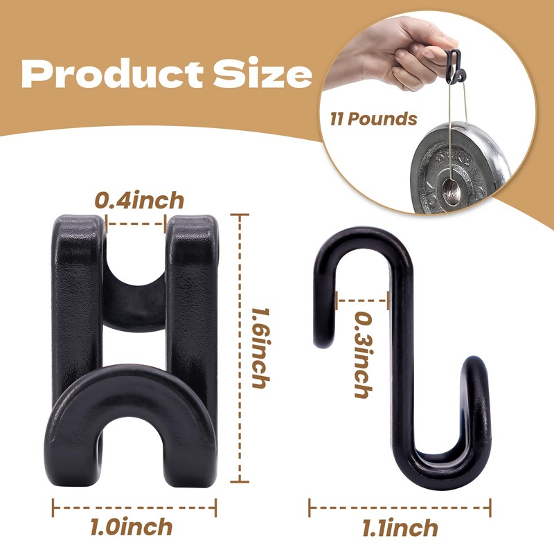 Mlici Clothes Hanger Connectors - 60 Pcs Multi-Level Cascading Hooks,