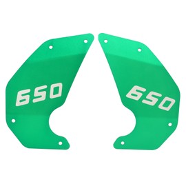 2Pcs Motorcycle Side Cover Frame Panel Plate Replacement for Kawasaki Vulcan S 650 2015‑2021Green