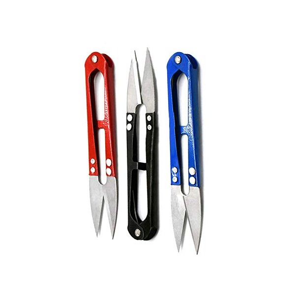 PRECISE CANADA 3 Pcs Sewing Scissors Black Blue Red U