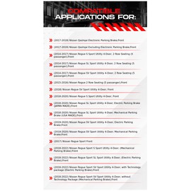 R1 Concepts Front Brakes and Rotors| Hardware Included| Front Ceramic Brake Pads and Rotors Kit| Fits 2017-2019 Nissan Qashqai; 2014-2022 Nissan Rogue