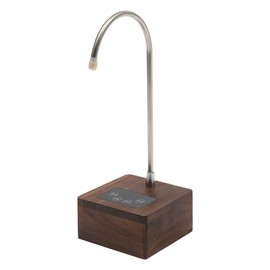 DYNAMI Real Walnut Portable Water Dispenser, Electric Water Bottle Pump,USB Charging Drinking Water Dispenser for Home, Office, Outdoor