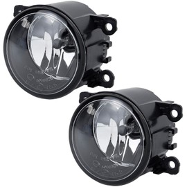 RP - Luz antiniebla de potencia notable - Luz antiniebla izquierda y derecha (1 par) para Acura/HD/FD/Suzuki/etc Reemplazo 4F9Z15200AA 4F9Z15200AACP Lente transparente con bombillas halógenas H11 de