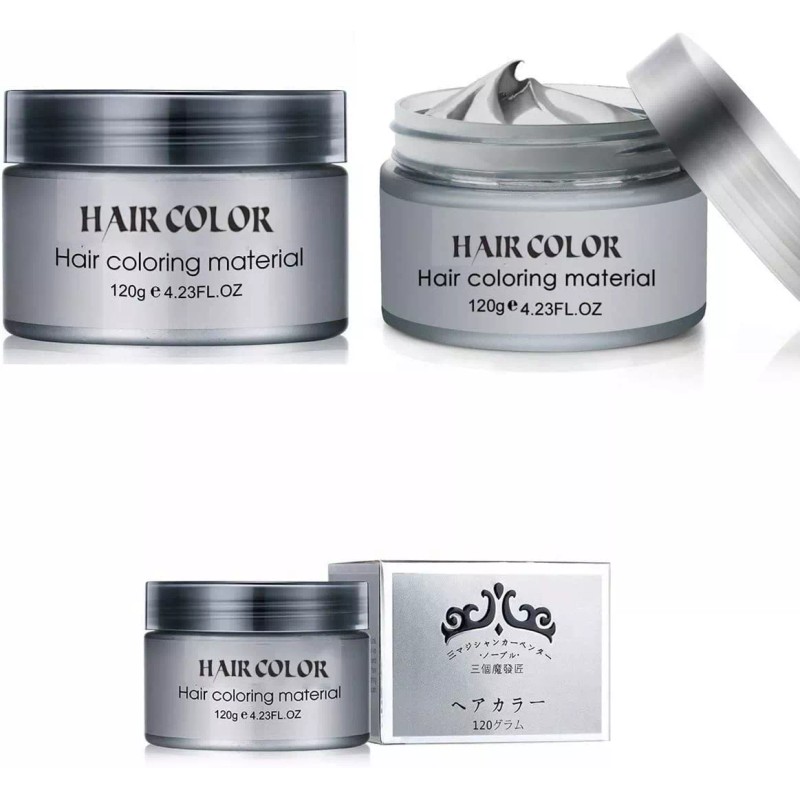 Efly Cera Temporal Para Pintar El Cabello Colo Gris Plateado