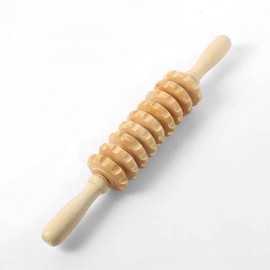 Multipurpose wooden health acupressure roller massage wand massage tool neck massage