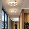Ceiling Light 2 Circles LED Small Bedroom Lighting Ceiling White