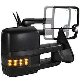 Spec-D Tuning Facelift Style Power + Heated Towing Mirrors + Led Smoke Signal Compatible with Chevy Silverado GMC Sierra 2003-2007