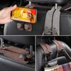 Gancho Doble para Asiento Auto, Porta Bolsos y Maletas, Resistente，gris