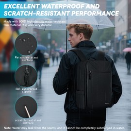 MANETTA Business Backpack for Men, Waterproof Laptop Backpack fit 15.6 Inch, Commuter Work Backpack for Office Colleage, 30L Lightweight Professional Work Bag, Edc Bag