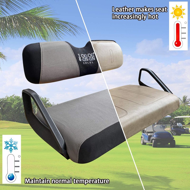 10L0L Golf Cart Seat Covers for EZGO TXT RXV &