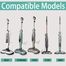 Wisorder 12 Pack S8201 Replacement Steam Mop Pads for Shark S7001 S8001 S7201 S7000AMZ S7000 S7005 S7020 S7001C S7000C Steam Mop, Steam & Scrub All-in-One Scrubbing Mop Pads, for Model XKITP7000