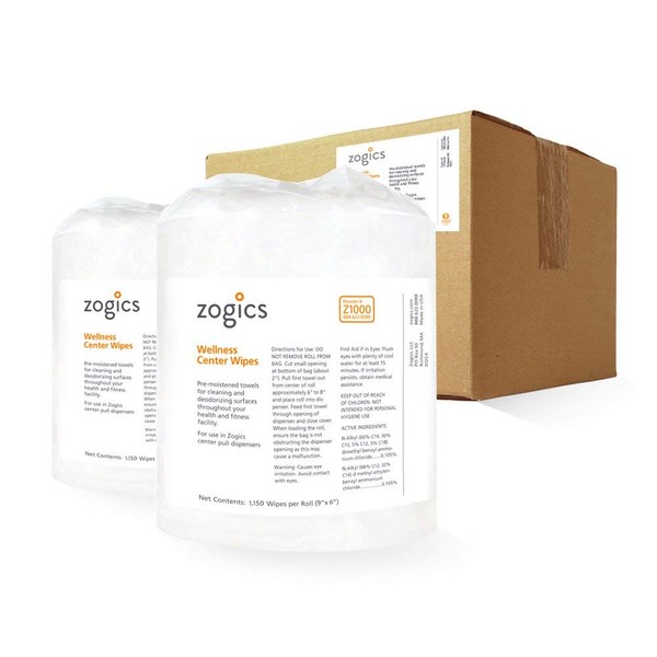 Zogics Wellness Center Cleaning Wipes – Gym Wipes for Cleaning