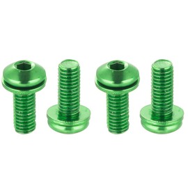CNC bottle cage bolts，bicycle Water bottle cage bolts，Green