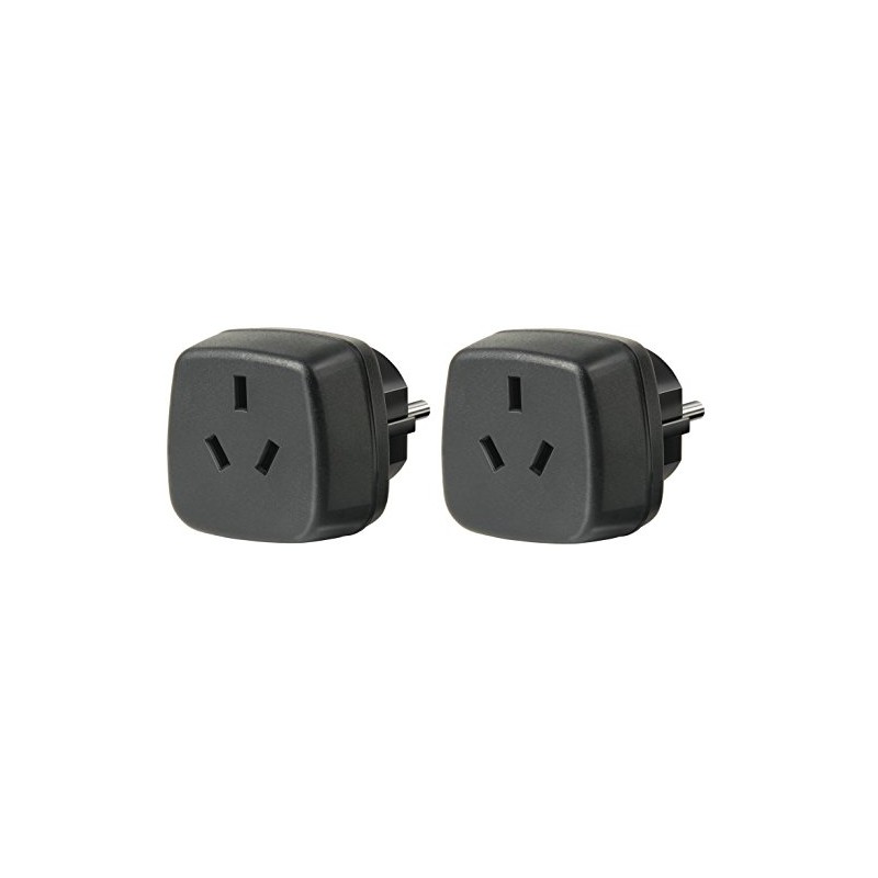 Pack of 2 Brennenstuhl travel plugs/adapters Australia, China - earthing