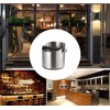 Espresso Knock Box, Stainless Steel Coffee Grounds Container with Removable