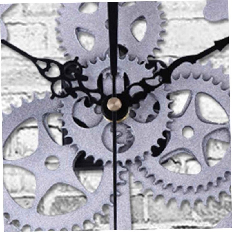 GRIRIW 1Pc Chic Retro Gear Wall Clock Industrial Style Decorative