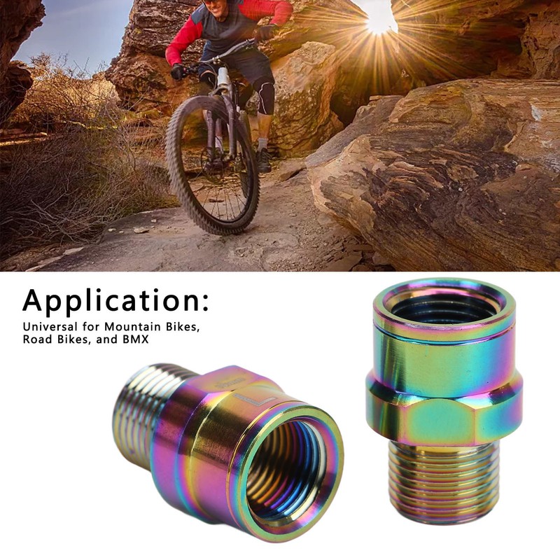 Bicycle Pedal Extender Titanium Alloy Bike Pedal Extension Shaft for