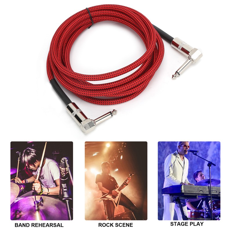 JORINDO Guitar Cable 6.35mm 1/4in Audio Connection Wire Electric Musical