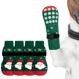Stryfull Dog Socks to Prevent Licking Paws for Hot/Cold Pavement, Non Slip Dog Socks for Hardwood Floors, Traction Control & Paw Protectors for Small Medium Large Senior Dogs - Size Small