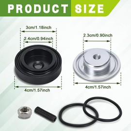 Car Wiper Plug, Rear Wiper Plug Cap Kit, Wiper Plug Cover, Car Rear Windshield Wiper Grommet Cap, Wiper Delete Kit Block Off Plug Cap for Honda Waterproof Car Accessories (Sliver)