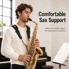 Saxophone Shoulder Strap for Comfortable Playing – Adjustable PU Leather