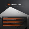 Steel Electrical Box, 20"x 16"x 8", 304 Stainless Steel Electrical