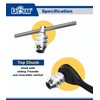 LABEAR 3/8"DR x M5 ~ M12 Interchangeable Adjustable Tap Chuck