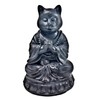 Bellaa 29615 Cat Statue Kitten Cute Pet Yoga Zen Pose