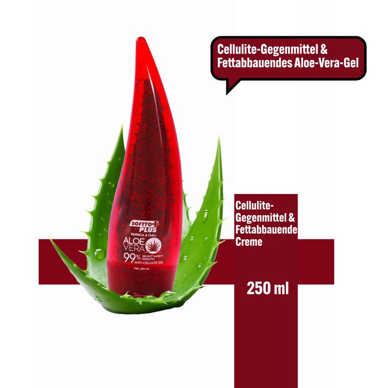 Softto+Plus Aloe Vera Anti-Cellulite Warming Firming Gel with Paprica &
