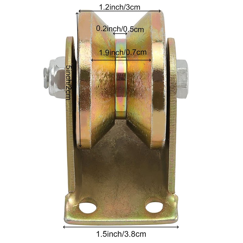 HAKZEON 8 PCS 2 Inch V Groove Wheel, V Type