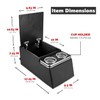 RASNAUTO Universal Truck Seat/Bench Contractor Center Console with Cup Holders