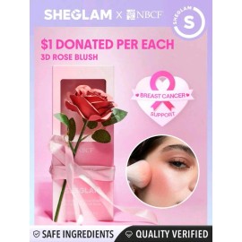 Sheglam Rubor En Polvo En Diseño De Rosa Tono Del Maquillaje Pink Ribbon Rose Blush