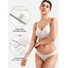 YEOREO Women Push Up No Underwire Bra Full Coverage V