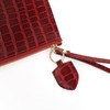 GERMANUS Ella Wristlet Clutch and Key Ring Set, Wristlet, Leather,