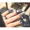 ❣️ Premium Art Tweed Check Handmade Nail Tips ✨ -