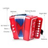 Tosnail Kids Accordion Toy 10 Keys Buttons Control Mini Musical