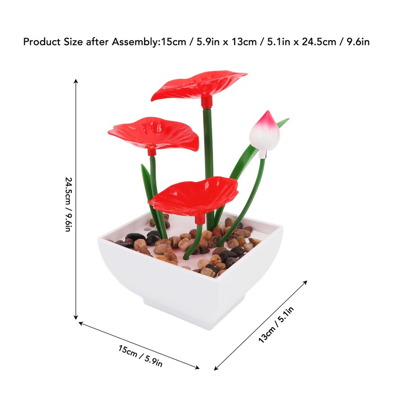 Desktop Fountain Ornament Indoor Small DIY Tabletop Circulating Waterfall Decoration