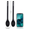 LARCISO 4 Pieces Silicone Spoon Heat-Resistant Non Stick Food Grade