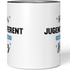 JUNIWORDS Tasse, Bester Jugendreferent, mit ganz viel Herz, Schwarz (6048835)