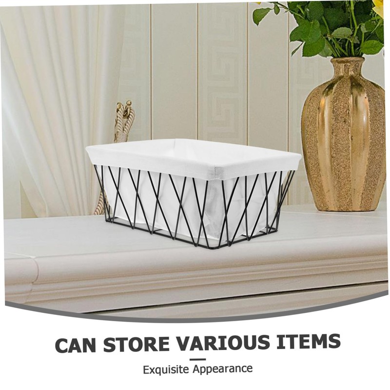 MAGICLULU Metal Wire Baskets with Liners Versatile Storage Bins for