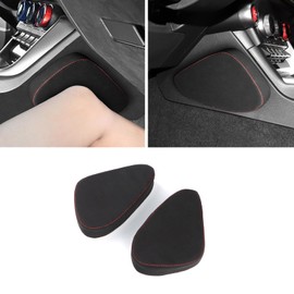 KUNGKIC For Toyota GR86 86 Subaru BRZ 2021 2022 2023 2024 Alcantara Knee Cushion for Console Soft Cushion Car Centre Console Knee Leggings Cover Knee Support Cushion Interior Accessories, Red Line