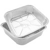 3 x SQUARE ALUMINIUM FOIL ROASTING DISH - 23 x