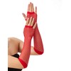 OTPEH Lone Fishnet Gloves Fingerless For Women Fish Net Arm